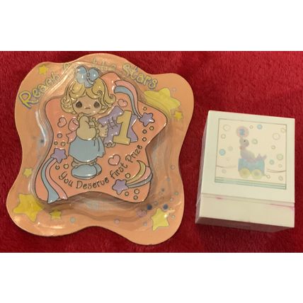 A Very Cute Lot Of 2 Vintage Precious Moments 90’s Ink Stamps