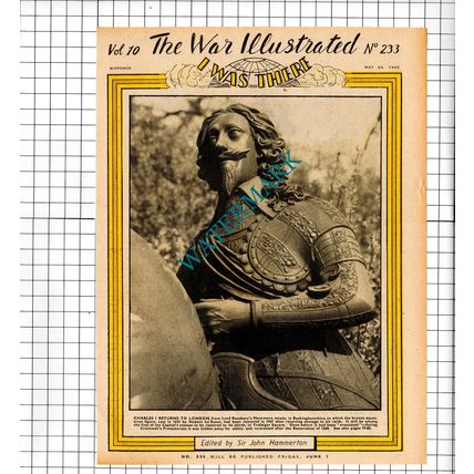 Lord Rosebery Mentmore Estate Charles I Statue - 1946 Cutting