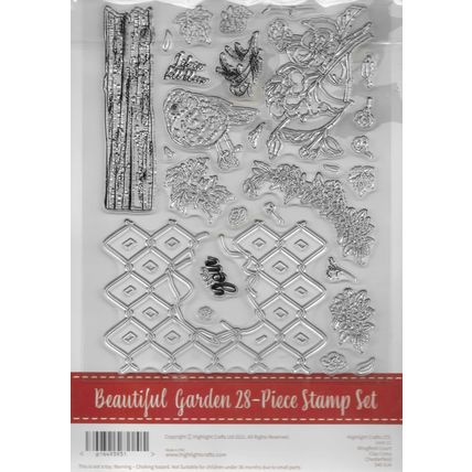 Highlight Crafts . Beautiful Garden Clear Stamp Set. Stamping Cardmaking Crafts