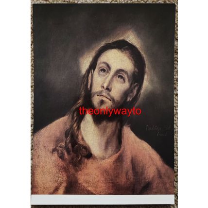 Bust Of Christ, El Greco (Domenicos Theotokopulos), Z 1490/5, Postcard, 1980s