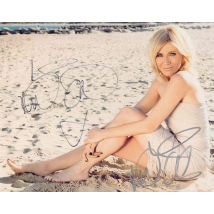 Michelle Collins Eastenders Sexy Beach DOUBLE 10x8 Hand Signed Photo