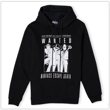 Official BATMAN Hoodie Adult XL JOKER PENGUIN RIDDLER - NEW