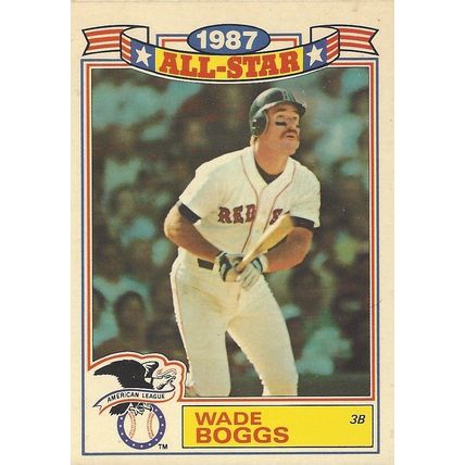 1987 TOPPS GLOSSY WADE BOGGS ALL STAR #4 OF 22
