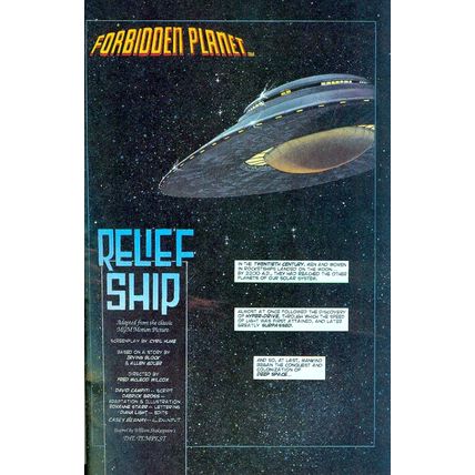 FORBIDDEN PLANET #1/2 Innovation Comics 1992 film adaption set