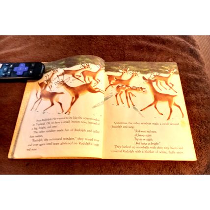 Old Little Golden Book Walt Disney Rudolph The Red Nose Reindeer G Edition 1963