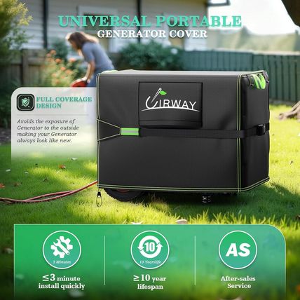 UIRWAY Generator Cover for outside 30”L X 30”W X 20”H - Heavy Duty Waterproof 60