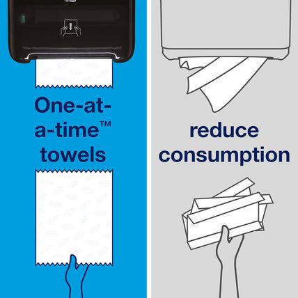 Tork Matic Soft Hand Towel Roll White H1, Advanced, High Absorbency, 6 Rolls X 9