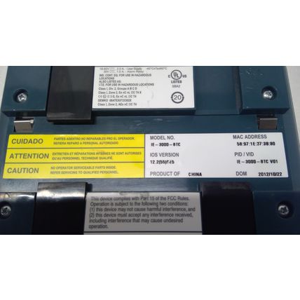 Cisco IE-3000-8TC 8-Port Industrial Ethernet 3000 Series Switch