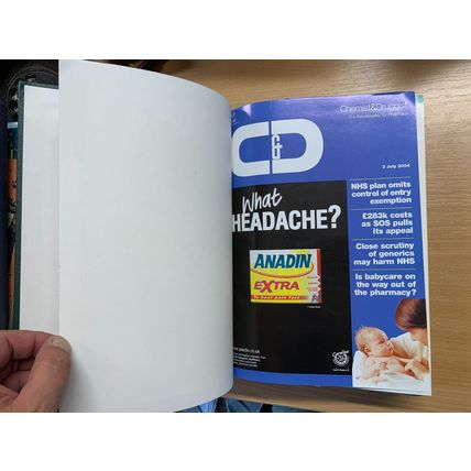 APOTHECARY "CHEMIST & D" PHARMACY BOUND MAGS JULY TO DEC 2004 3.7kg BOOK (EV4)