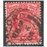 GB stamps 1902-10 KEV11 - 1d SG219 Oxford 37