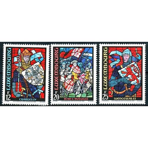 Luxemburg mi 1227,1229 Gebrandschilderd glas postfris