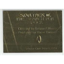 STAR TREK ' COMPETE MOVIE ' series # GOLD card # G3