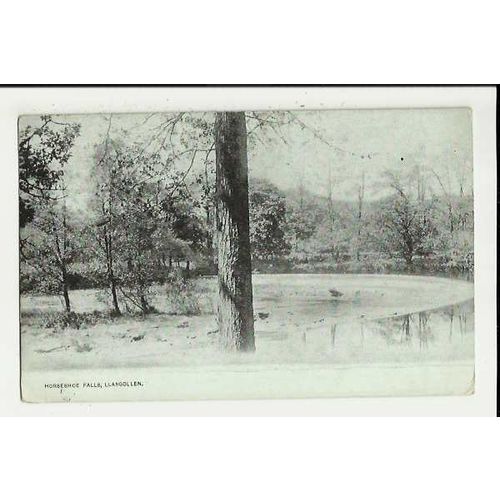 Wales LLANGOLLEN Horseshoe Falls Postcard