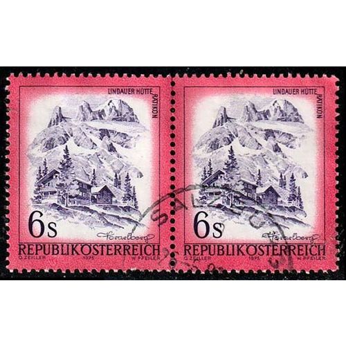 Austria 1975 Landscapes 2 x 6S Used Stamp.