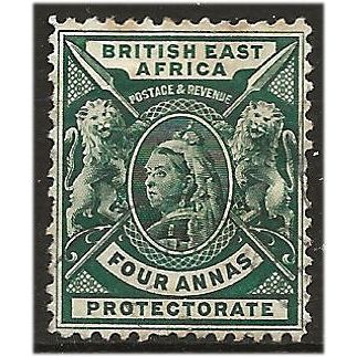 British East Africa 1896 SG70 4a Deep Green Very Fine Used .. ..