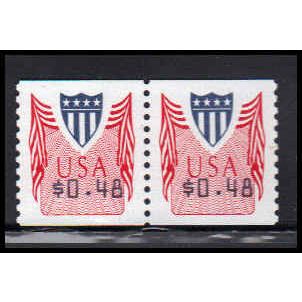 CVP32 48c Shield Very Fine MNH Pair PA5019