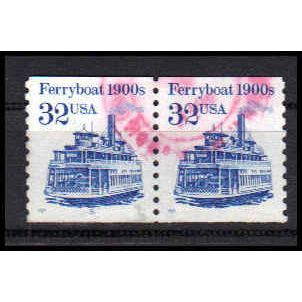 Used 2466 32c Ferryboat Very Fine CNP Left 5 PA1171