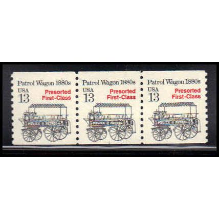 2258 13c Police Wagon Very Fine MNH Dry Gum PNC 1/3 PA2791