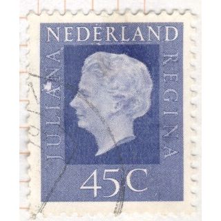 Netherlands 1972 - 45c blue - Queen Juliana - used