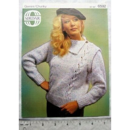 Vintage: Sirdar 6592 sweater, chunky