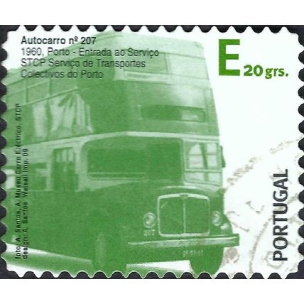 PORTUGAL, ROAD, Porto double deck 1960, green 2009, E 20gm