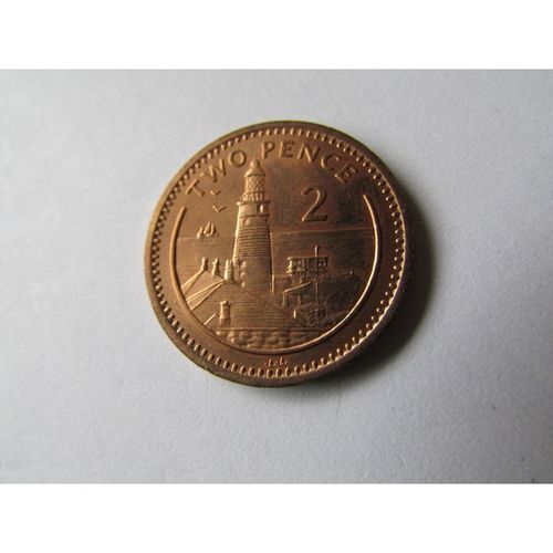 1995 QUEEN ELIZABETH II GIBRALTAR TWO PENCE FREE POST. AX