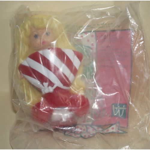 1993 McDonalds Mattel Totally Toy Holiday Lil Miss Candi Stripes Mint in Package