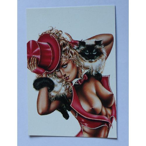 Olivia 3 Ladies, Leather & Lace Base trading card # 22 (A) 1994, Comic Images