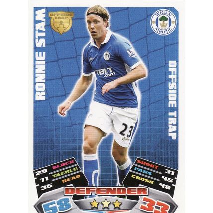 Match Attax 2011/2012 331 Ronnie Stam Wigan Athletic