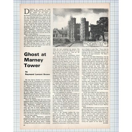 (5579) Layer Marney Tower Ghost Raymond Lamont Brown - 1975 Article