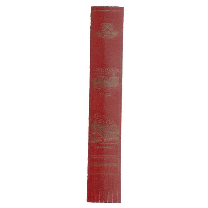 TEIGNMOUTH, DEVON Leather Bookmark red =