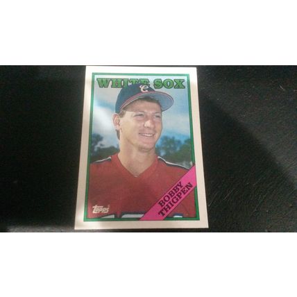 1988 Topps Card # 613 Bobby Thigpen Excellent (5) Chicago White Sox
