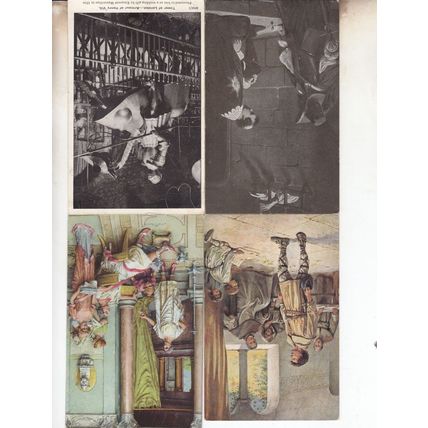 Mastroianni Quo Vadis Caedmon Tower Of London 4x Old Battle Painting Postcard s