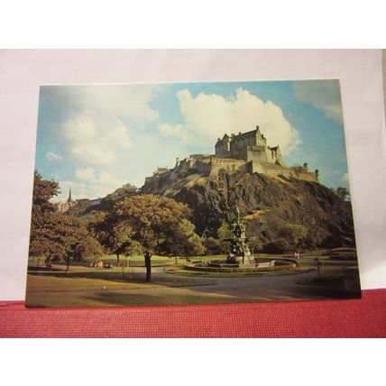 EDINBURGH CASTLE, SCOTLAND. vintage unused postcard J. Arthur Dixon PED/83547 /