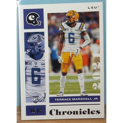 NFL 2021 Chronicles DP TERRACE MARSHALL (LSU/Carolina Panthers) Rookies Card #13
