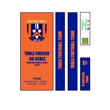 Table Football Subbuteo Box Label Stratford Town (ENG)