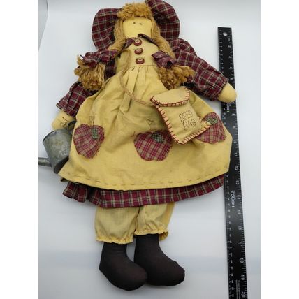 Burlap Doll Straw (Rope) Hair/Watering Can - Delton Products Corp. Pennsylvania