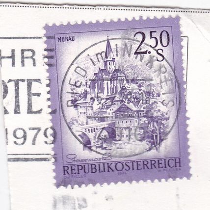 Ried im Innkreis cancel Austria 1979 on Murau 2.5s VGC