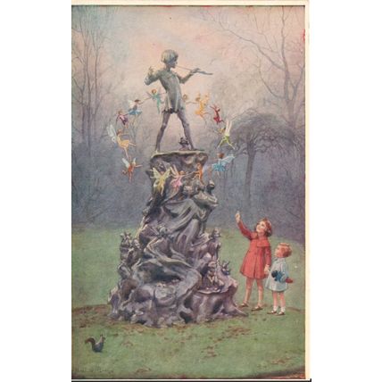 GB Medici Society Art Card - Peter's Friends, by Margaret W. Tarrant