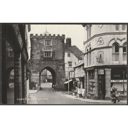 Southgate Arch, Launceston, Cornwall, 1968 - Overland Views RP Postcard