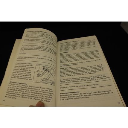 1977 Ford Cars Owner’s Manual 2nd Printing OEM FPS 365-10277-B + Warrenty Plate