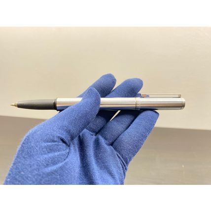 Vintage sheaffer LGS pen, BLACK , stainless cap, sheaffer combination, metal sil