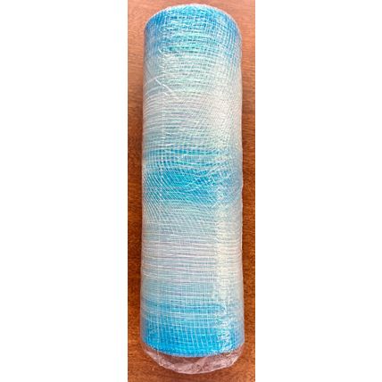 Decorative Sparkled Mesh Variegated Blue Bright Ideas 10" X 30 Feet #200