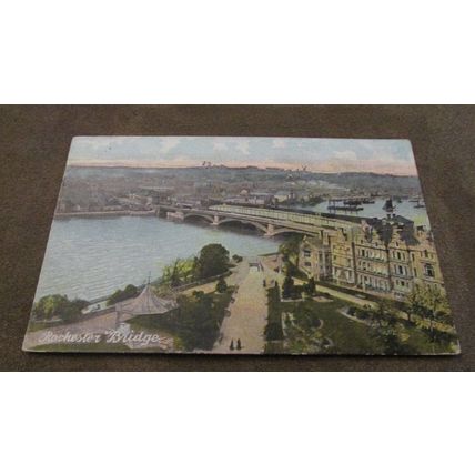 1906 fr Postcard - Town & Bridge scene - Rochester Kent
