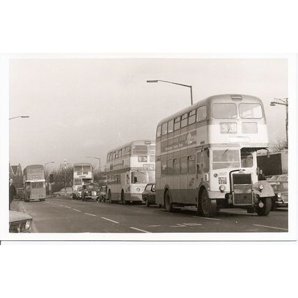 Black & White Photograph of SELNEC P.T.E. - UNB 527 ex. Manchester Corporation