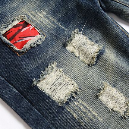 Men's Denim Shorts Distressed Ripped Half Pants Jeans Casual Shorts