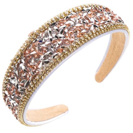 Baroque Women's Headband Embellished Jewelled Hairband Tiara Crown Wedding Party
