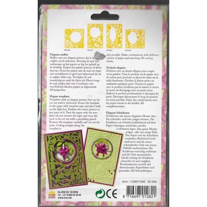 Kars. 1202 Embossing Stencil. Cardmaking Scrapbooking Crafts