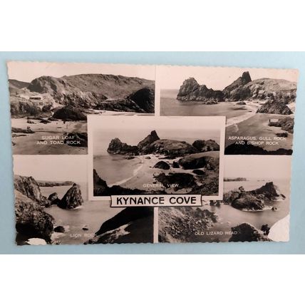 GB circa 1950 Kynance Cove Cornwall by Valentine deckled
