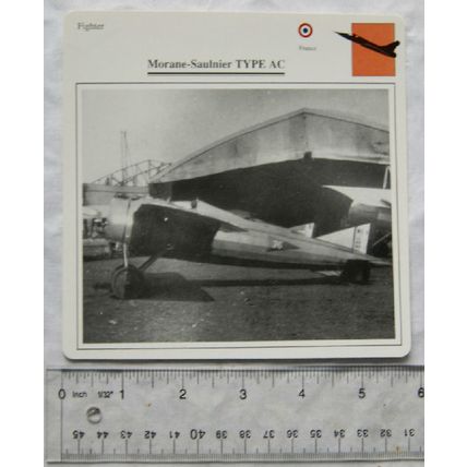 Morane Saulnier Type AC - France - Fighter - Collectors Club Card